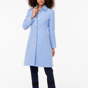 J.CREW Wool-blend Lady Coat  in Dusty Peri, Size Petite 10